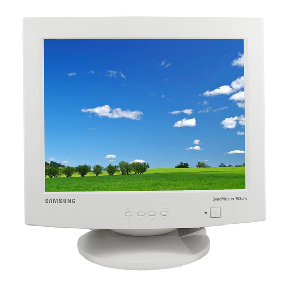 Samsung SyncMaster 753s Mode D'emploi