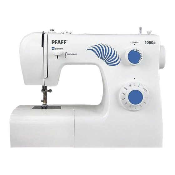 Pfaff 1050S Mode D'emploi