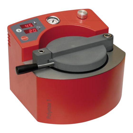Dreve Polymax 1 Mode D'emploi