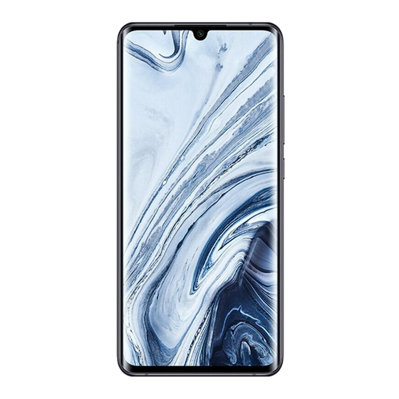 Xiaomi Mi Note 10 Guide D'utilisation