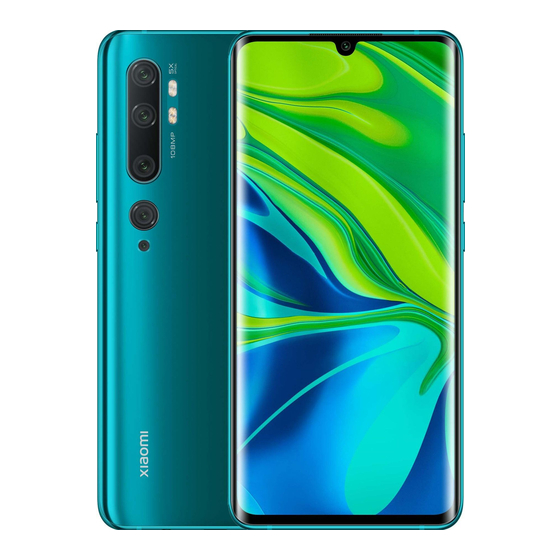 Xiaomi Mi Note 10 Mode D'emploi