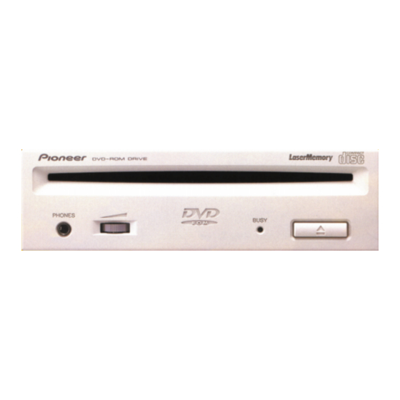Pioneer Laser Memory DVD-A05S Mode D'emploi