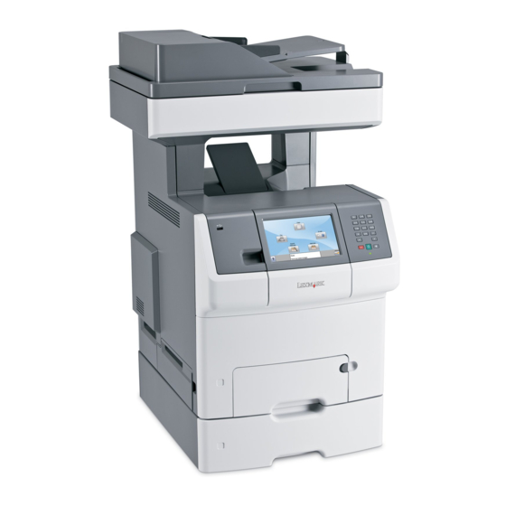 Lexmark X73x Série Guide De L'utilisateur