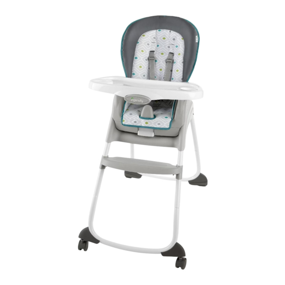 ingenuity Trio 3-in-1 High Chair - Nash Mode D'emploi
