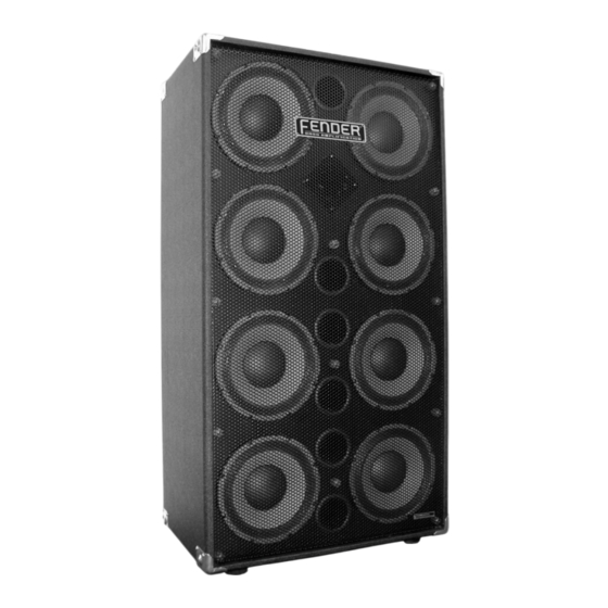 Fender 810 Pro Mode D'emploi