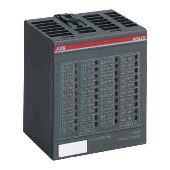 ABB AO523 Notice De Montage