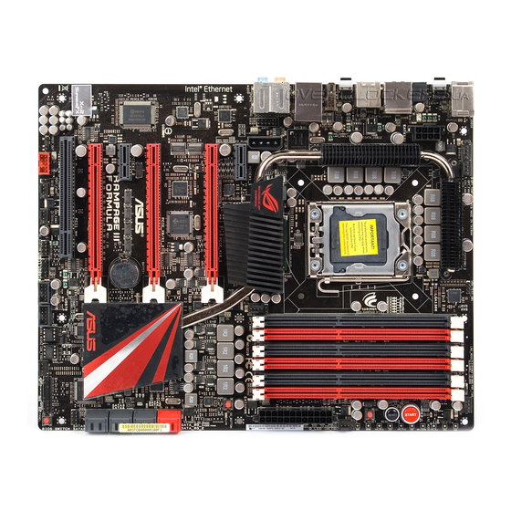 Asus Rampage III Formula Mode D'emploi