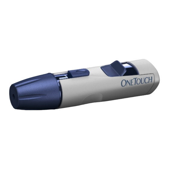 OneTouch Lancing Device Mode D'emploi