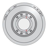 Honeywell Home T87N Easy-To-See The Round Mode D'emploi