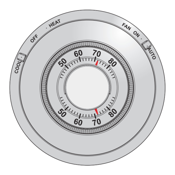 Honeywell Home T87N Mode D'emploi