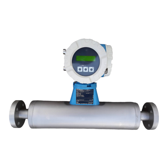 Endress+Hauser Proline Promass 80 Mode D'emploi