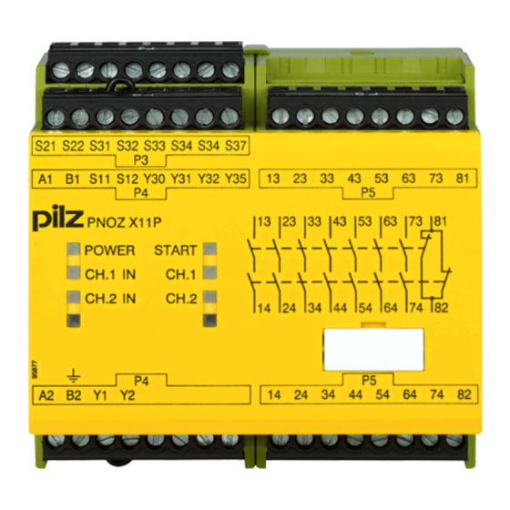 Pilz PNOZ X11P Manuel D'utilisation