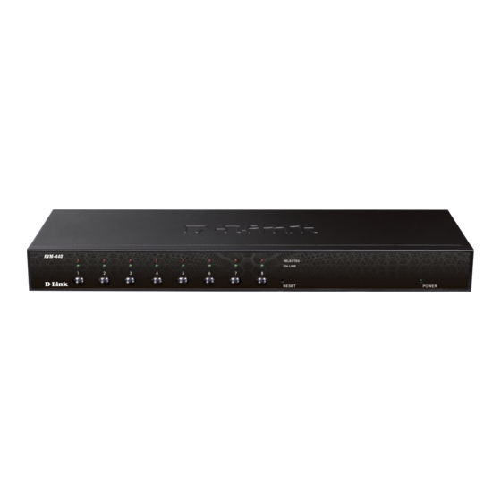 D-Link KVM Switch Guide D'installation