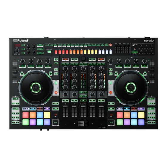 Roland DJ-808 Guide De Démarrage