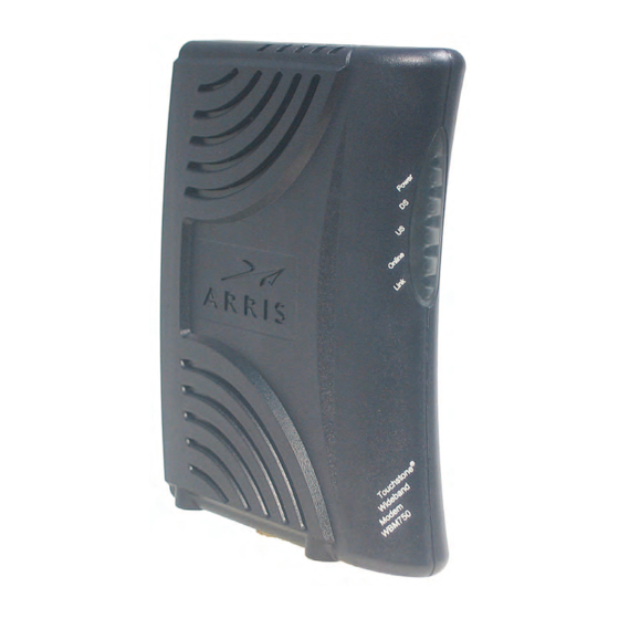 Arris Touchstone WBM750 Mode D'emploi