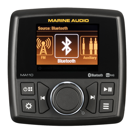 Marine Audio MA110 Manuel D'installation Et D'utilisation
