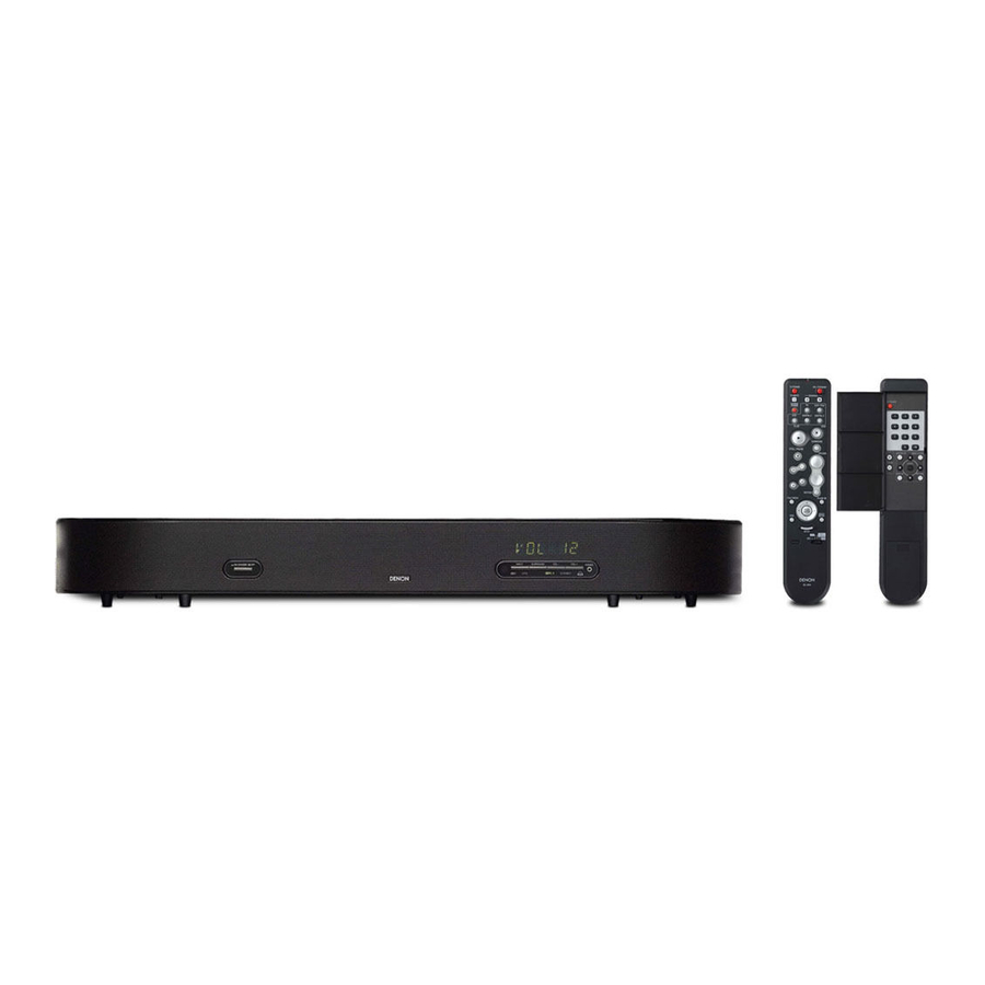 Denon DHT-FS3 Manuel De L'utilisateur