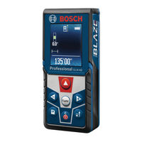 Bosch BLAZE GLM 42 Consignes De Sécurité/D'utilisation