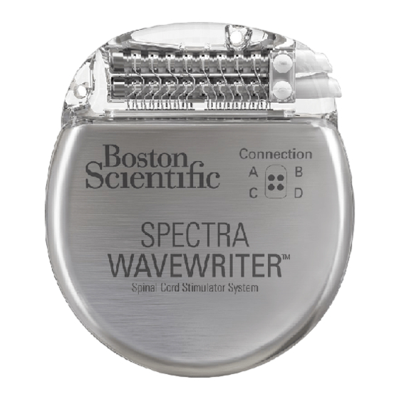 Boston Scientific Spectra WaveWriter Mode D'emploi