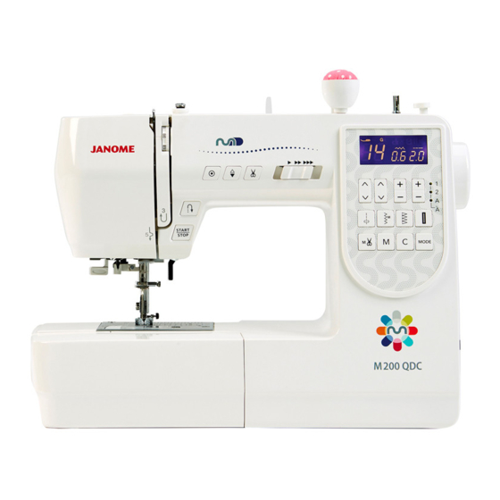 Janome M200 QDC Manuel D'instructions