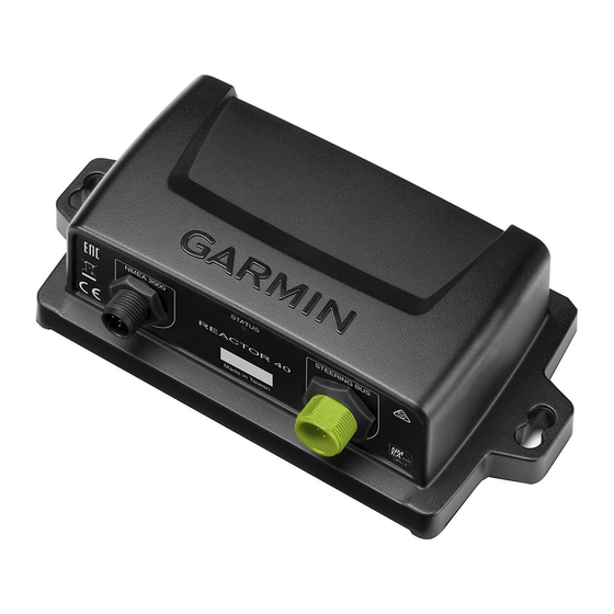 Garmin Reactor 40 Instructions D'utilisation