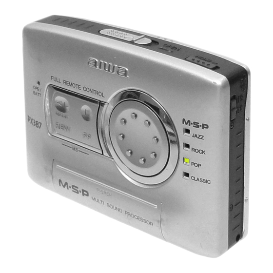 Aiwa HS-PX387 Mode D'emploi