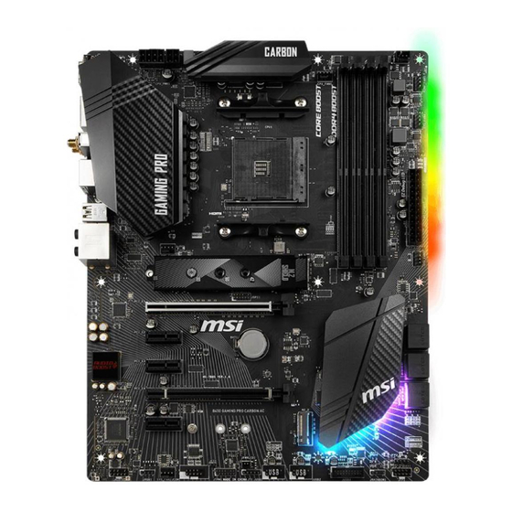 MSI B450 GAMING PRO CARBON AC Présentation Rapide