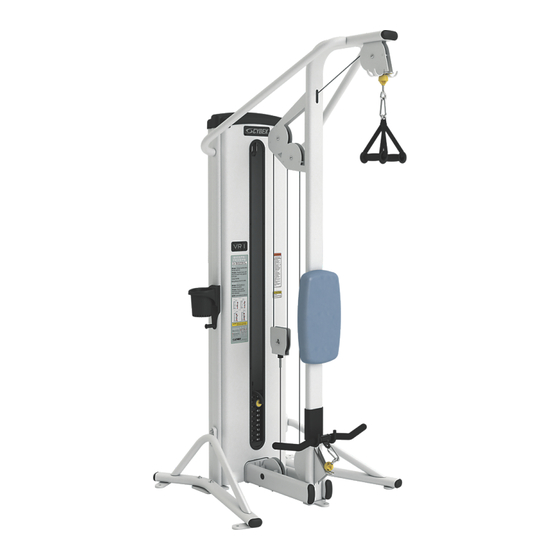 CYBEX VR1 Biceps/Triceps Manuel De L'utilisateur