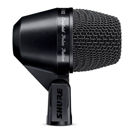 Shure PG Alta Mode D'emploi