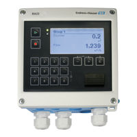 Endress+Hauser RA33 Instructions Condensées