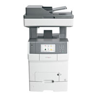 Lexmark X748 Serie Mode D'emploi