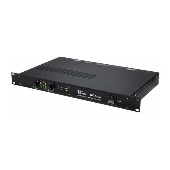 thomann the t.amp S-75 Notice D'utilisation