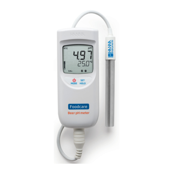 Hanna Instruments HI 99151 Manuel D'utilisation