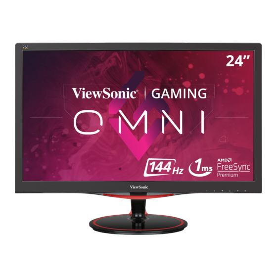 ViewSonic VX2458-mhd Guide De L'utilisateur