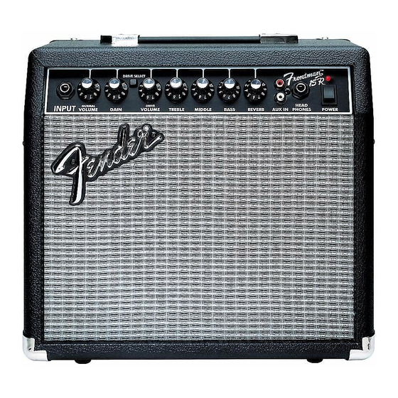 Fender Frontman Amp Manuels