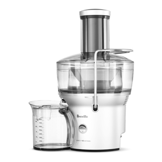 Breville Juice Fountain Compact Manuel D'instructions