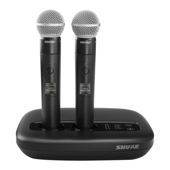 Shure MXWneXt MXW2X Mode D'emploi