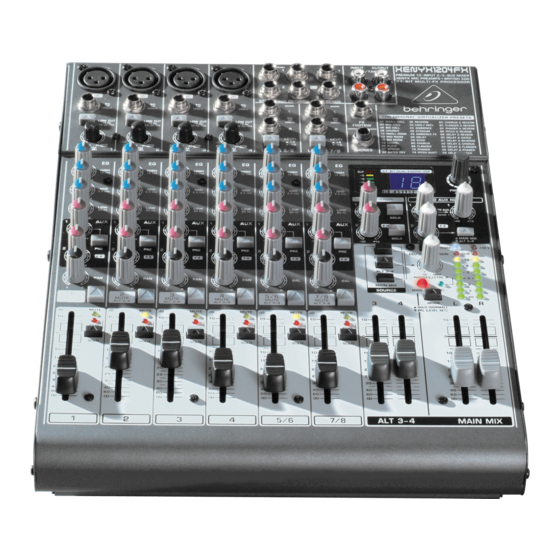 Behringer 1204 Manuel D'utilisation