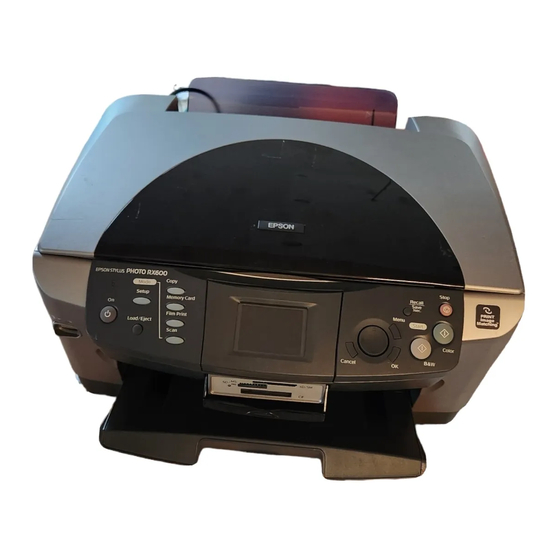 Epson STYLUS PHOTO RX600 Guide De L'utilisateur