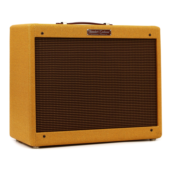 Fender 57 Deluxe Amp Serie Mode D'emploi