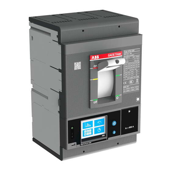 ABB SACE Tmax XT Serie Instructions Pour L'installation