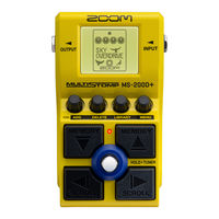 Zoom MultiStomp MS-200D+ Mode D'emploi