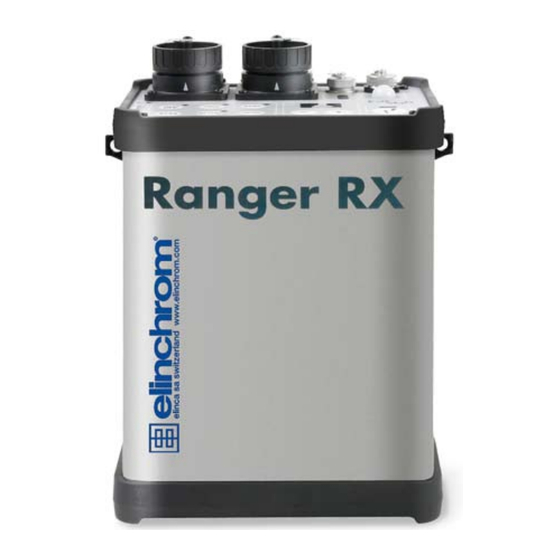 Elinchrom Ranger RX Manuel D'utilisation