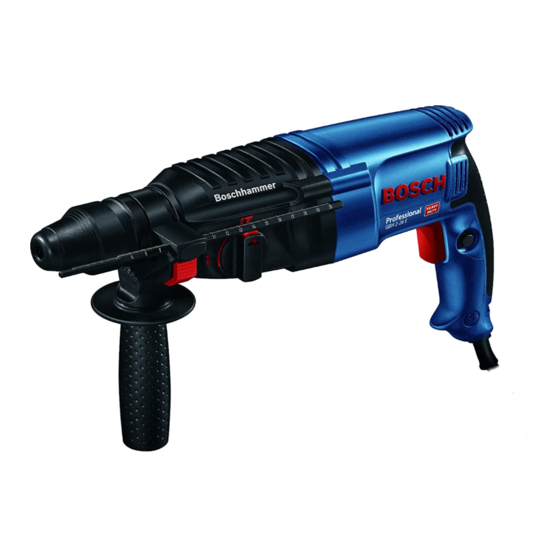 Bosch GBH 2-26 E PROFESSIONAL Instructions D'utilisation