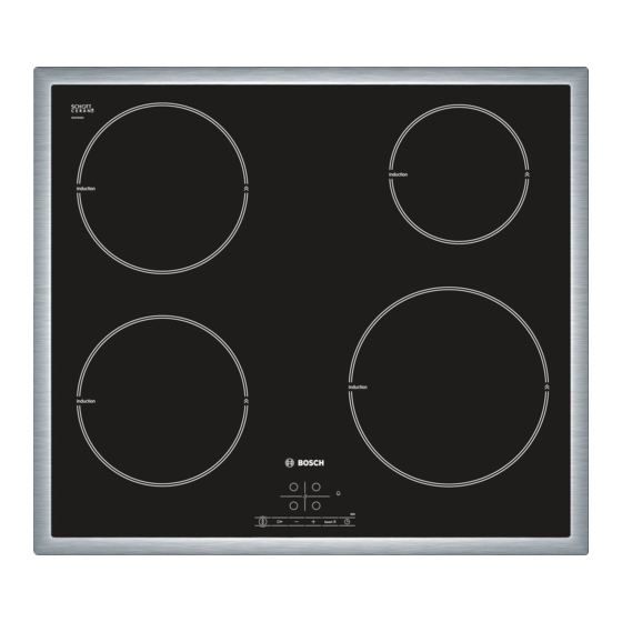 Bosch PIE645B18E Notice D'utilisation Et De Montage