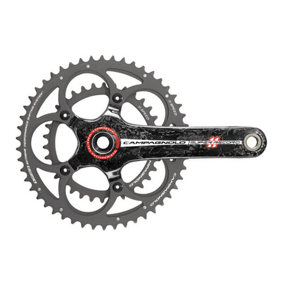 CAMPAGNOLO PEDALIER 11s ULTRA-TORQUE Mode D'emploi