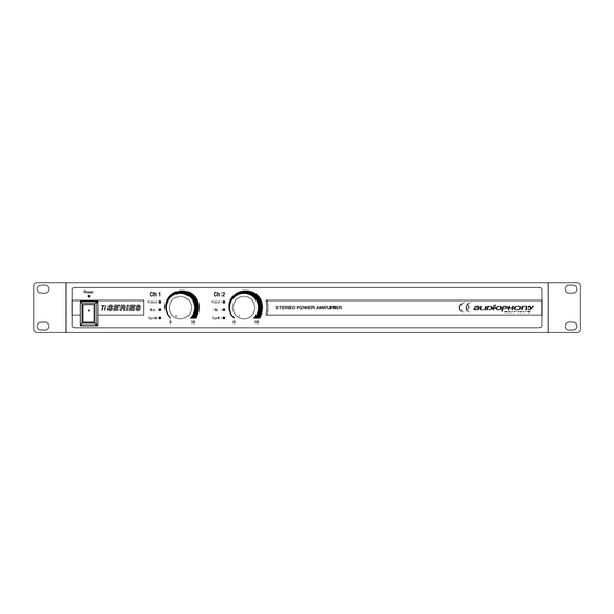 audiophony Ti Serie Guide De L'utilisateur