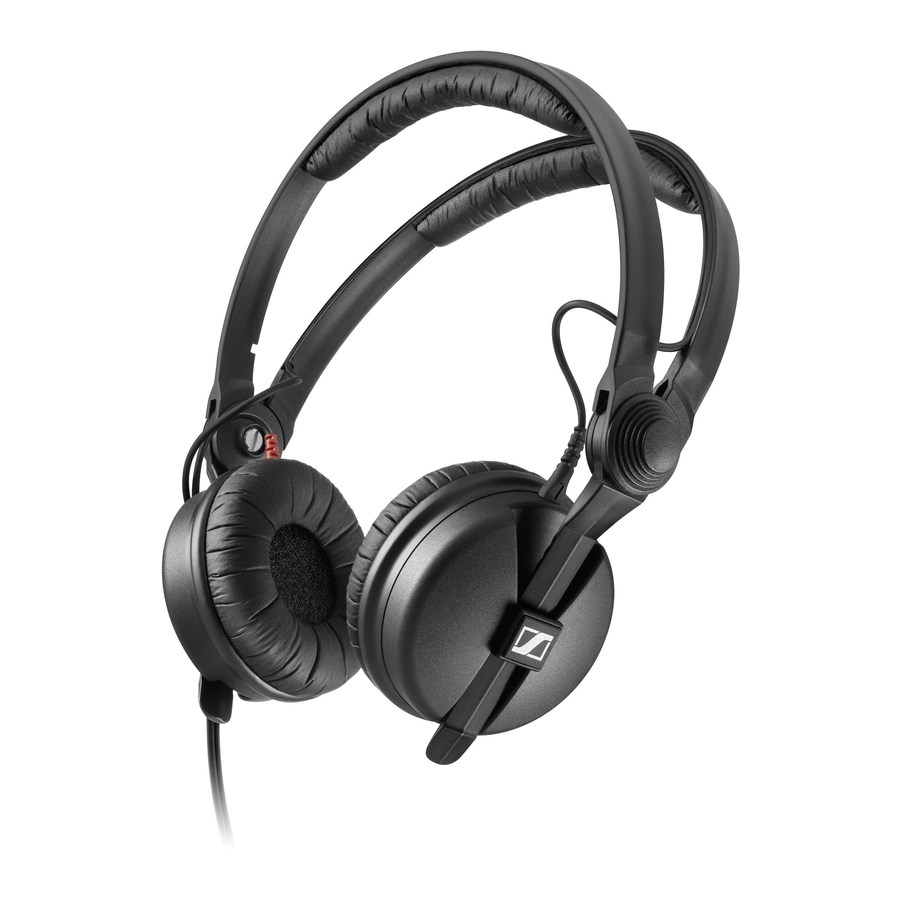 Sennheiser HD 25 Notice D'emploi