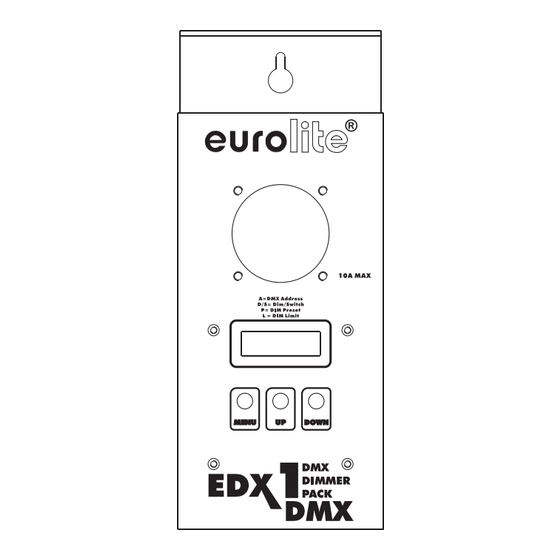 EuroLite EDX-1 Mode D'emploi