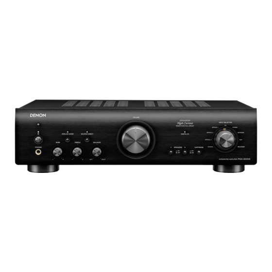 Denon PMA-800NE Manuel De L'utilisateur